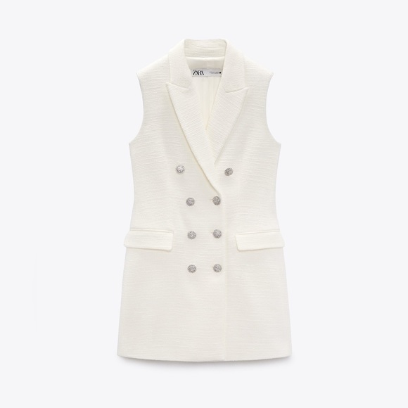 ZARA ~ Textured Vest Dress - Picture 6 of 11